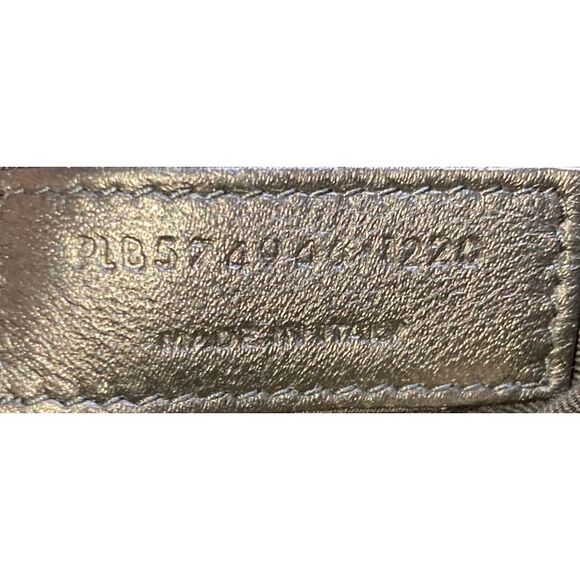 Saint Laurent Loulou Shoulder Bag Matelasse Chevron Leather Medium Black - Picture 9 of 9